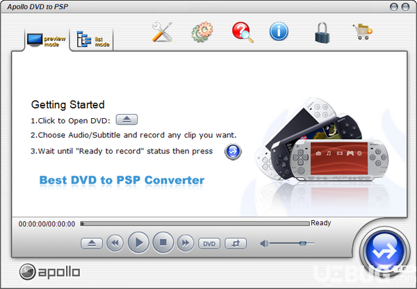 Apollo DVD to PSP(DVD转PSP工具)v6.1免费版【1】