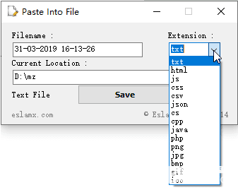 Paste Into File(复制内容另存为)v1.4免费版【2】