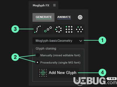 Moglyph FX(AE图形复制克隆路径MG动画脚本)v2.04免费版【2】