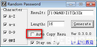 Random Password(随机密码生成工具)v0.3.0.0绿色版【4】