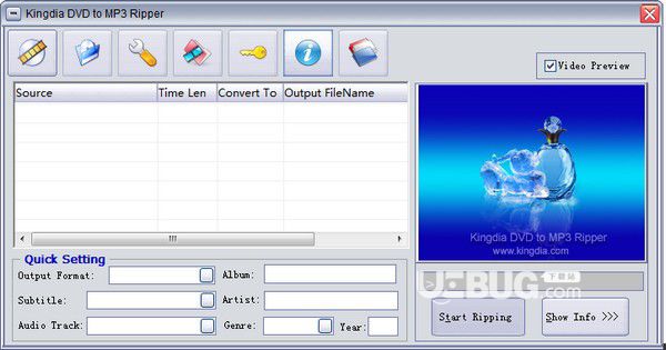 Kingdia DVD to MP3 Ripper v3.7.8.0免费版