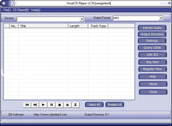 Visual CD Ripper(CD翻录软件)v2.70免费版